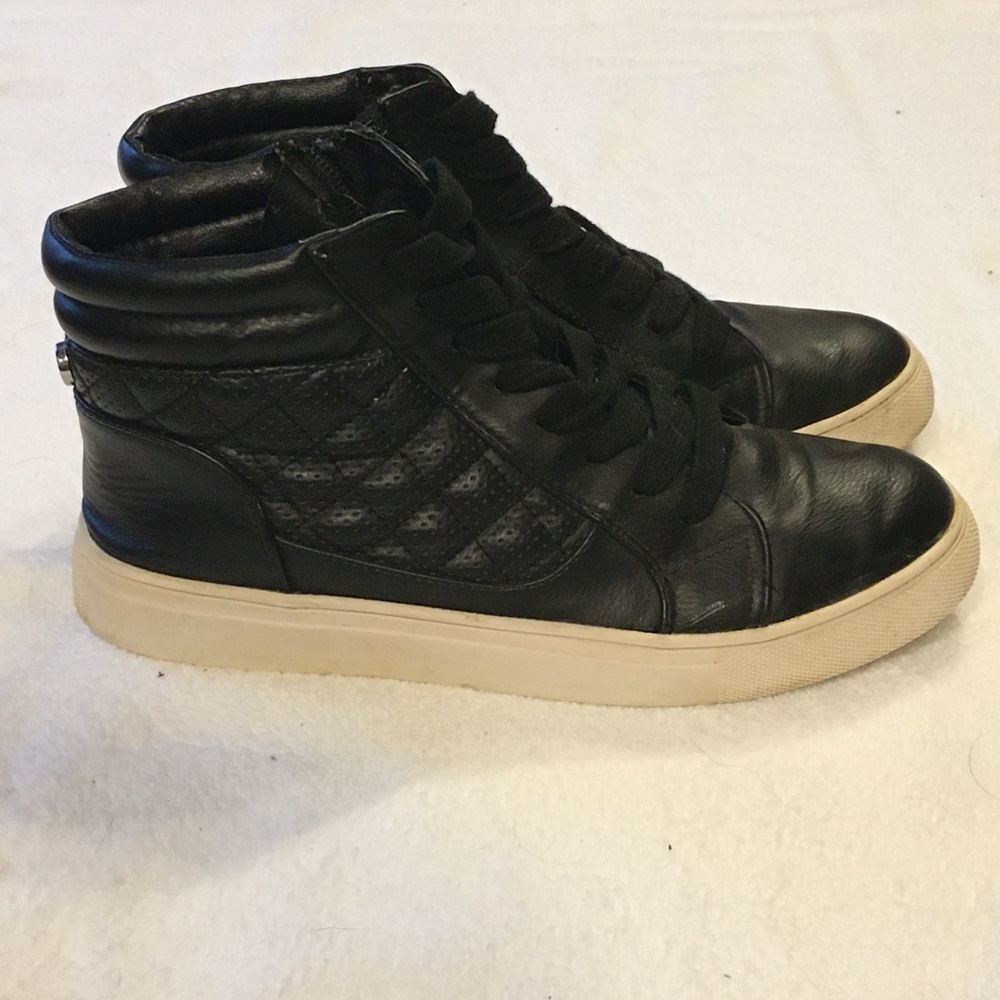 Steve Madden Euriah black high top sneakers